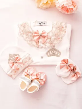 Peach lace Outfit