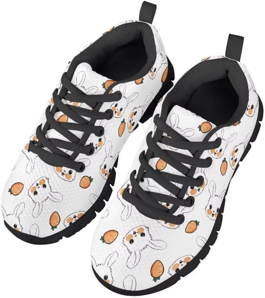 Pinupub Tennis Casual Sports Shoes for Kids Breathable Soft Athletic Non Slip Tie Lace Sneakers