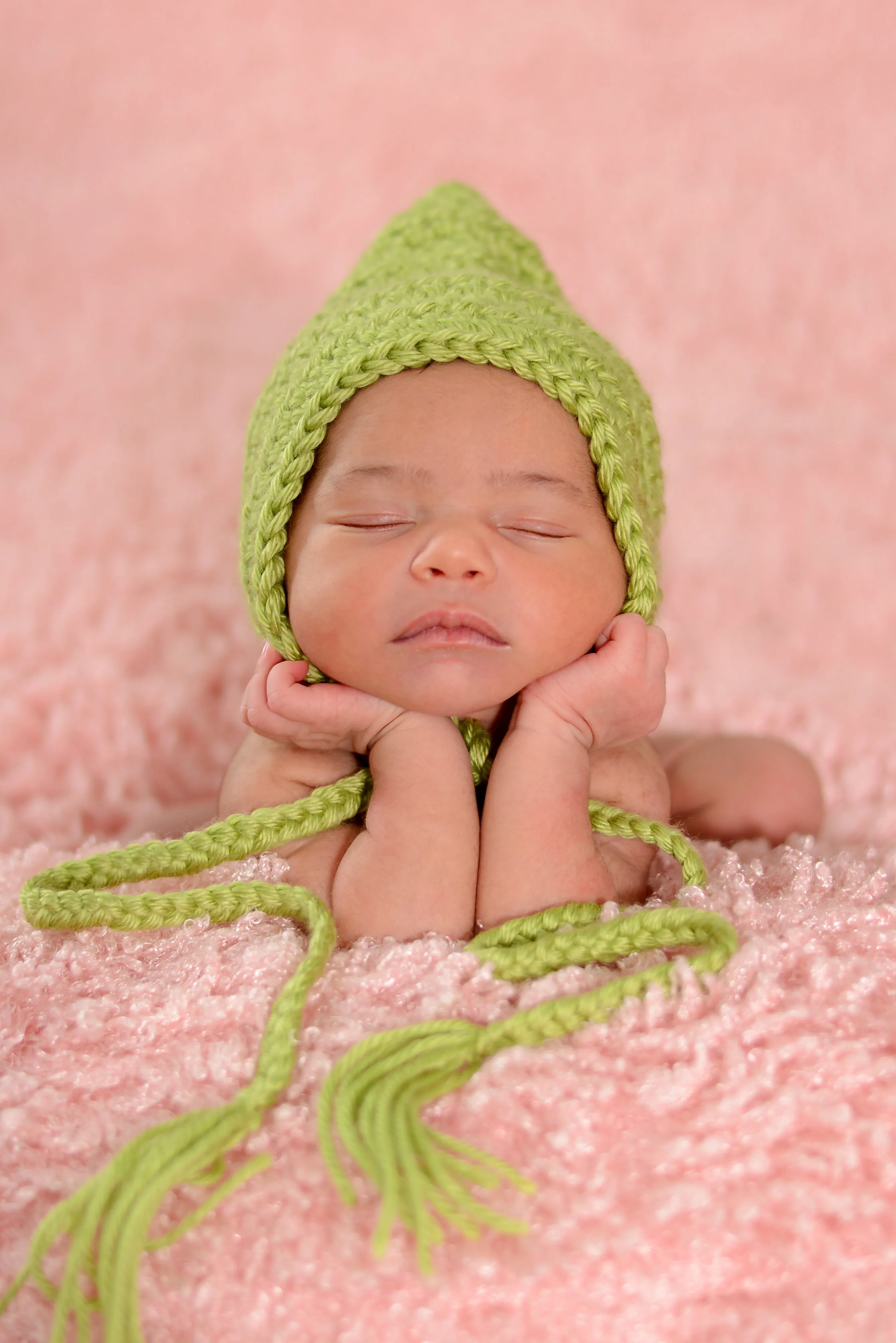 Pistachio pixie elf hat