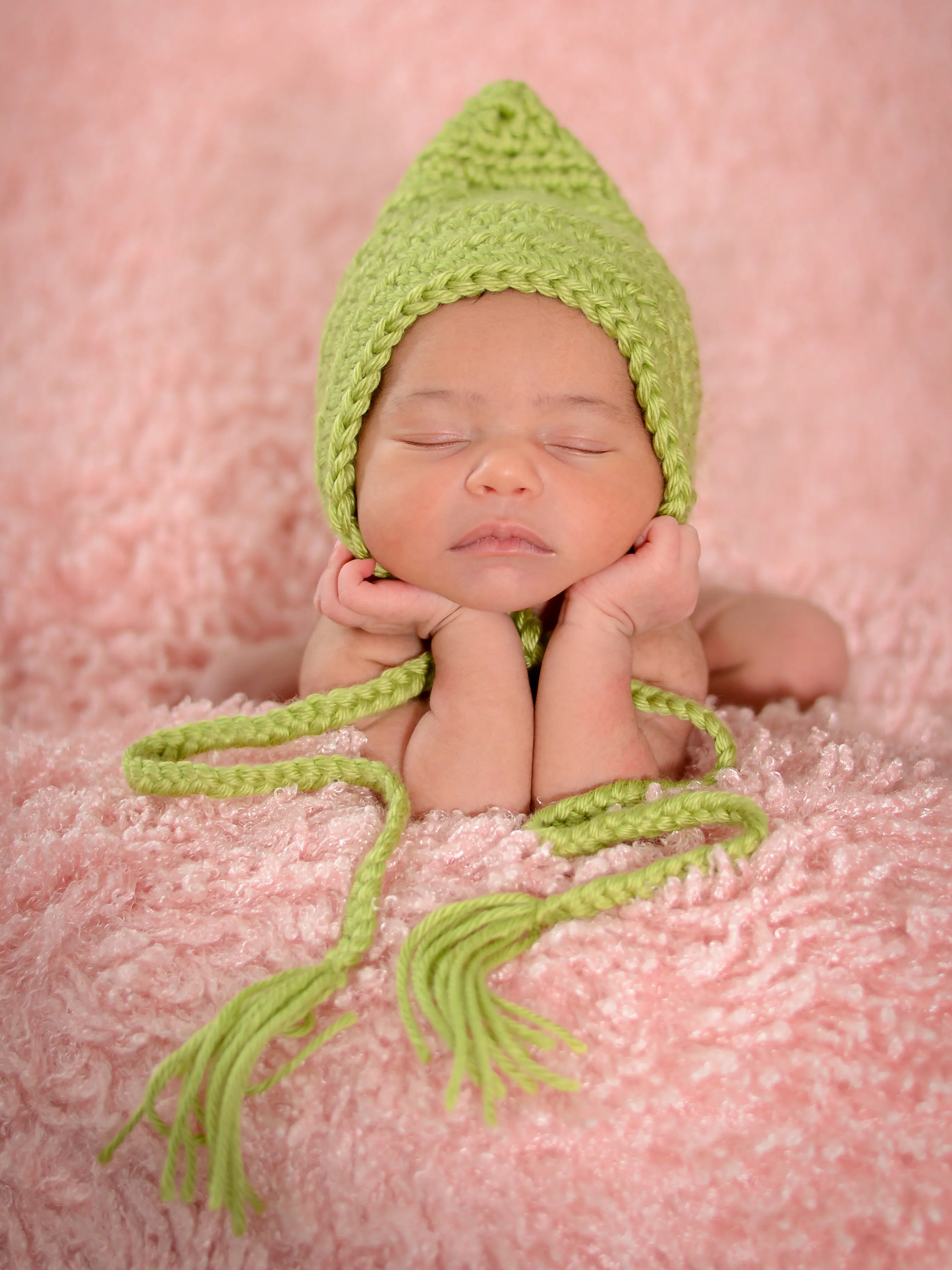 Pistachio pixie elf hat