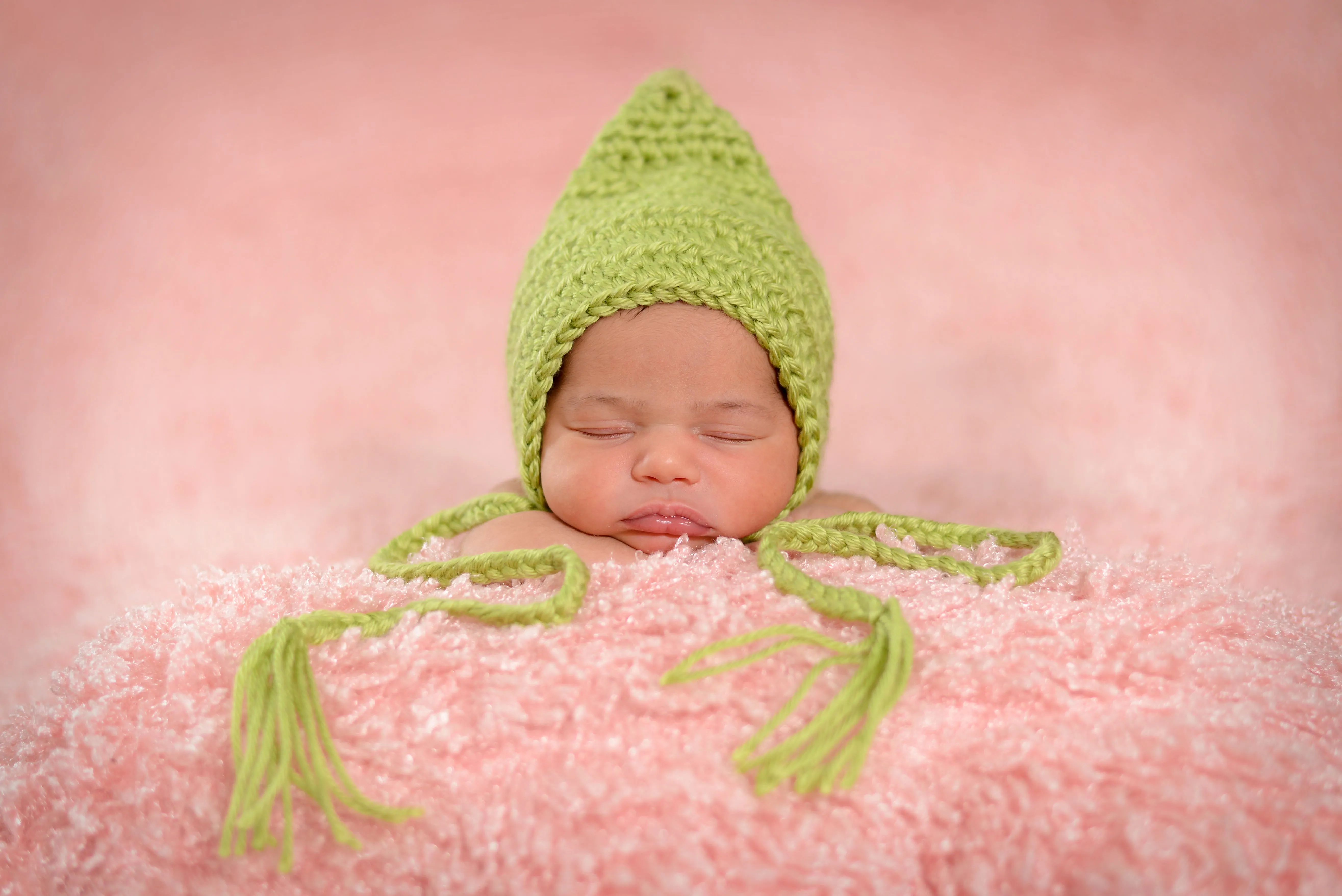 Pistachio pixie elf hat