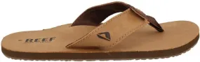 REEF Leather Smoothy Men's Flip Flop, No Break In Period Leather, Durable Outsole