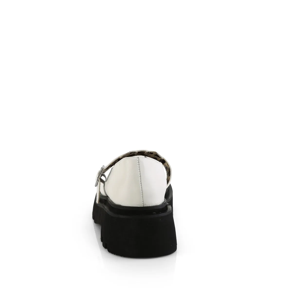 RENEGADE-56 DemoniaCult White Vegan Leather Sexy Women's Heels & Platform Shoes (Alternative Footwear)