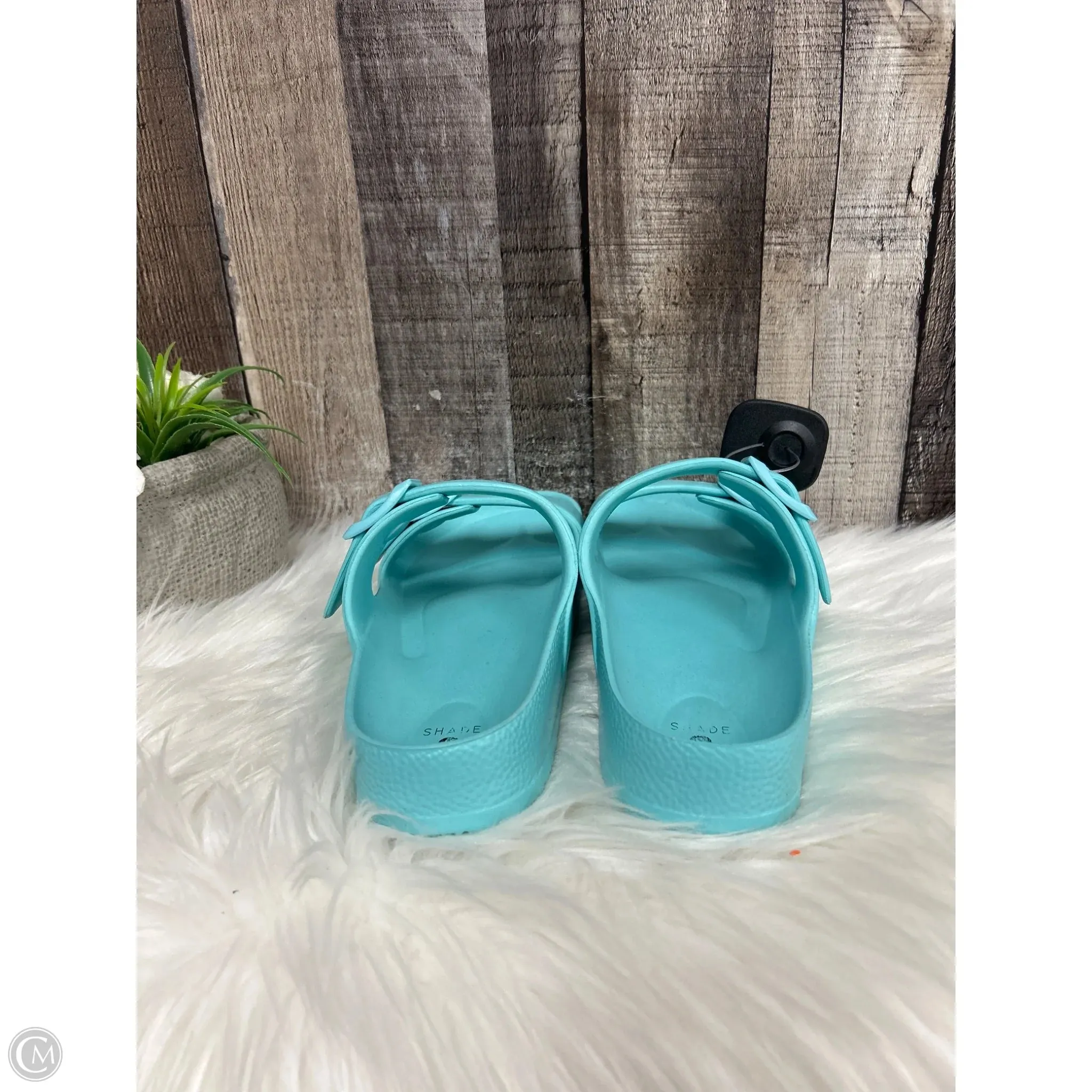 Sandals Flats By Shade & Shore In Blue, Size: 7