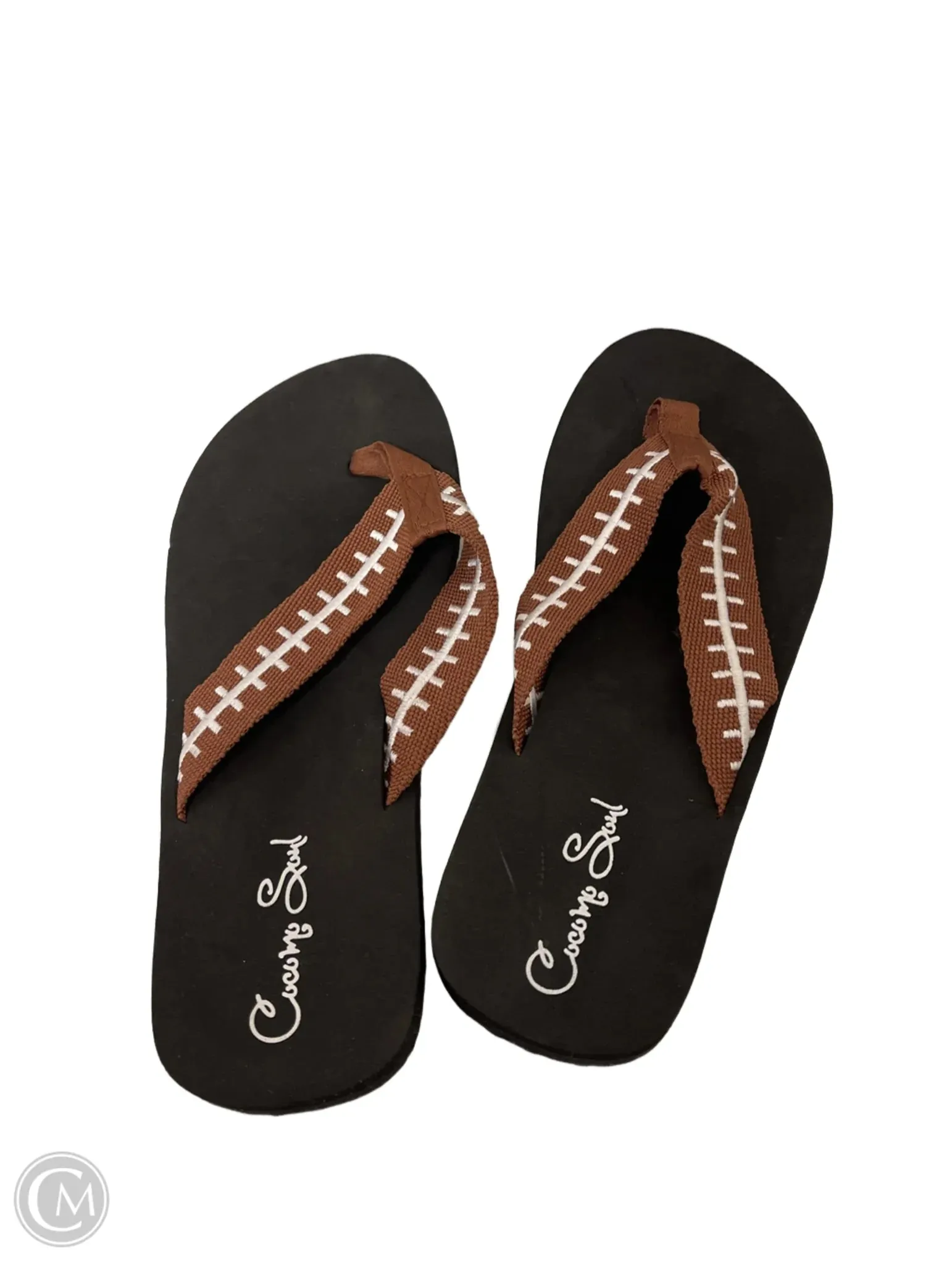 Sandals Flip Flops By Cocomo In Brown, Size: 9
