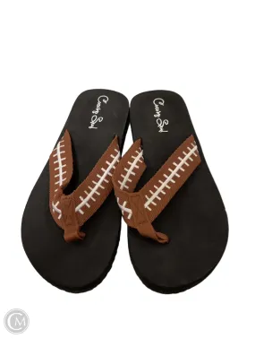 Sandals Flip Flops By Cocomo In Brown, Size: 9