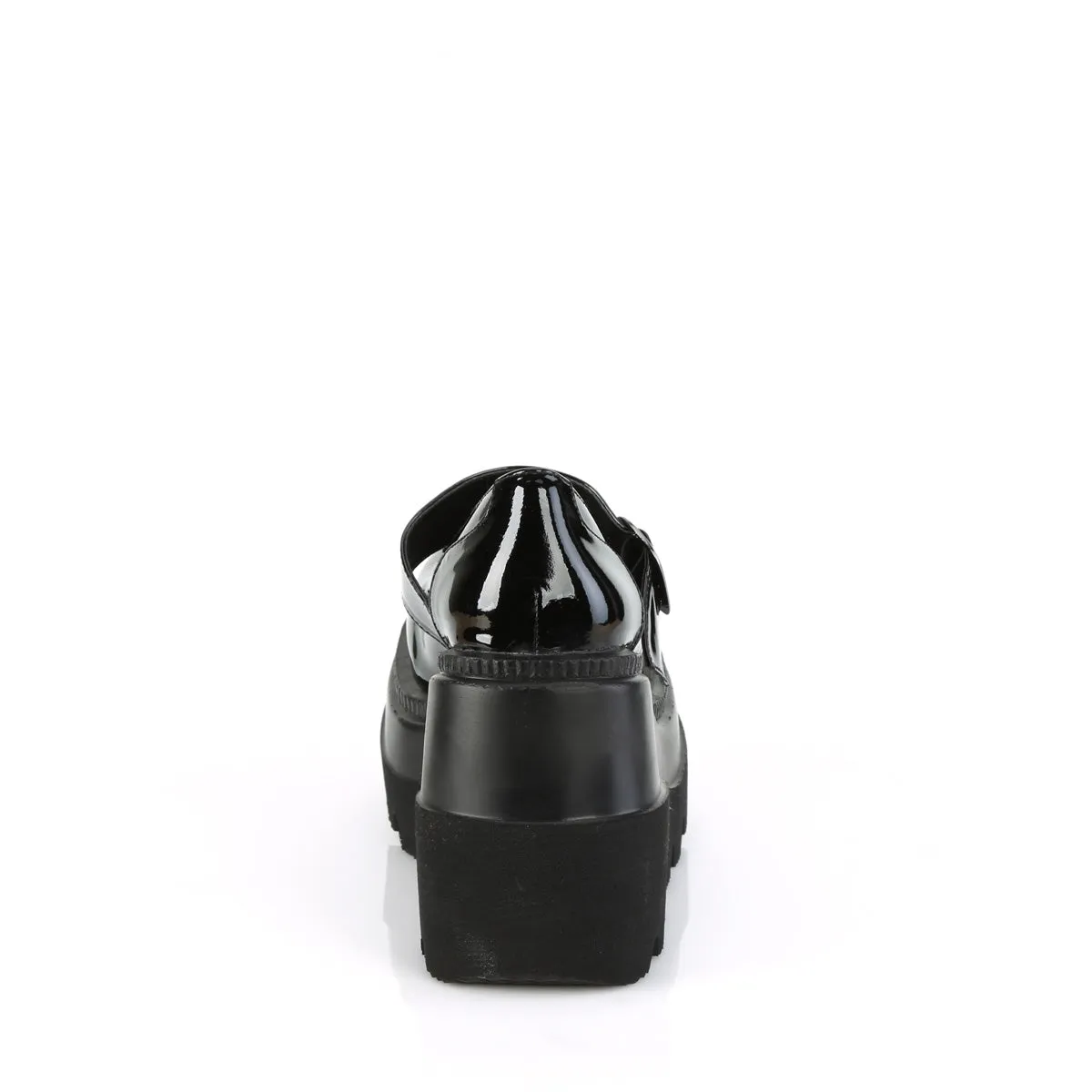 SHAKER-23 DemoniaCult Black Patent Sexy Women's Heels & Platform Shoes (Alternative Footwear)