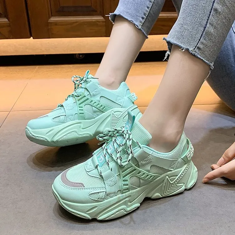 Sneakers Flat-Soled Thick-Soled Heightened Casual Shoes | Brodtica.com