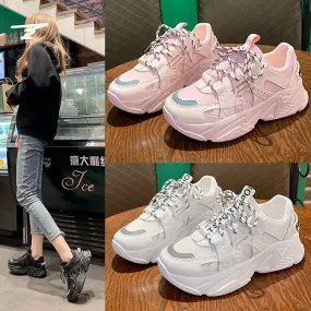 Sneakers Flat-Soled Thick-Soled Heightened Casual Shoes | Brodtica.com