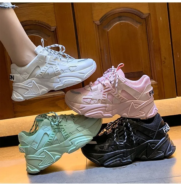 Sneakers Flat-Soled Thick-Soled Heightened Casual Shoes | Brodtica.com