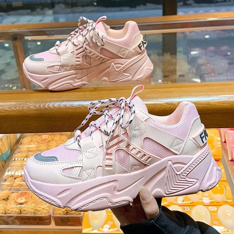 Sneakers Flat-Soled Thick-Soled Heightened Casual Shoes | Brodtica.com