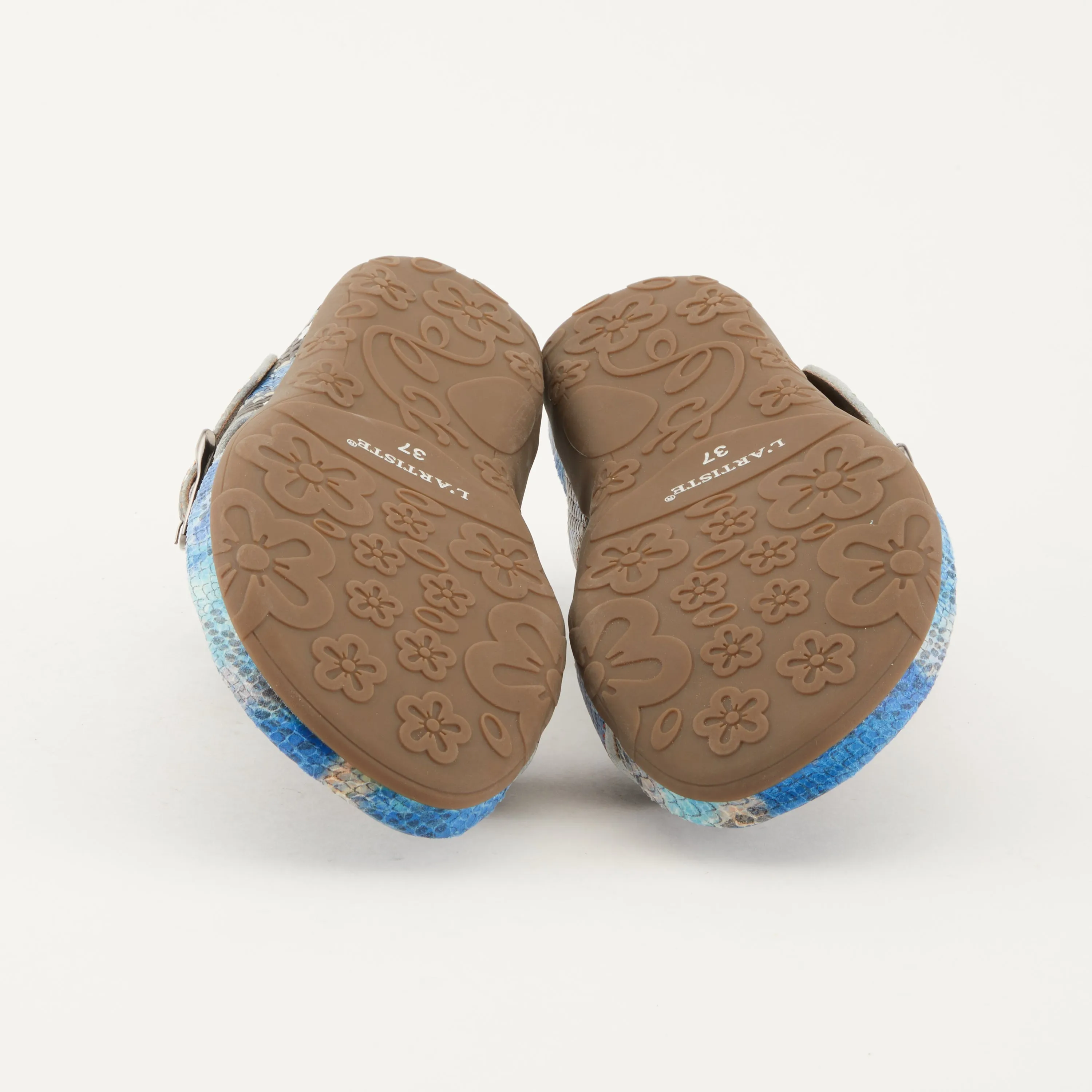 Spring Step Shoes  L'Artiste Kindness Slide Sandals Women's Leather Snake Skin