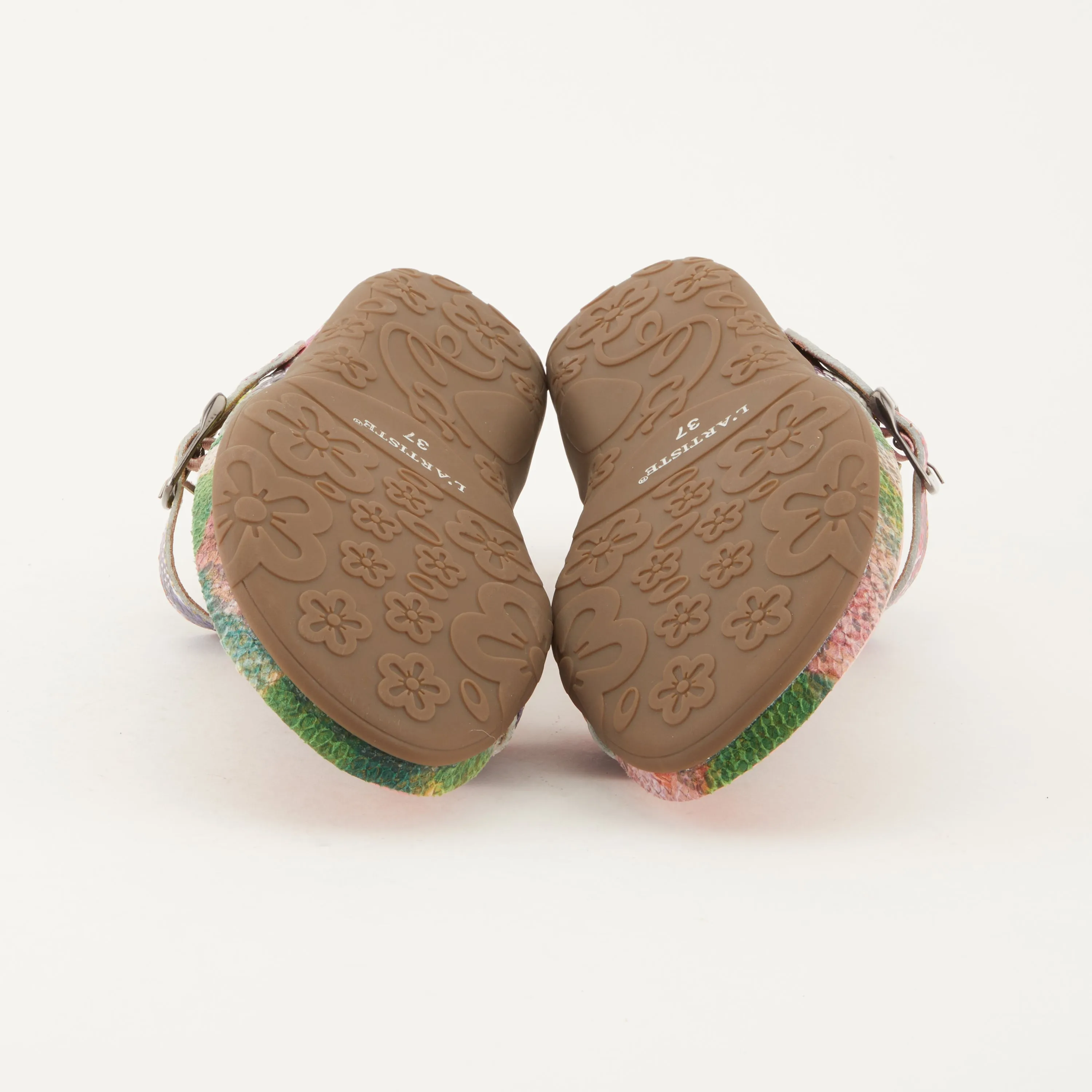 Spring Step Shoes  L'Artiste Kindness Slide Sandals Women's Leather Snake Skin