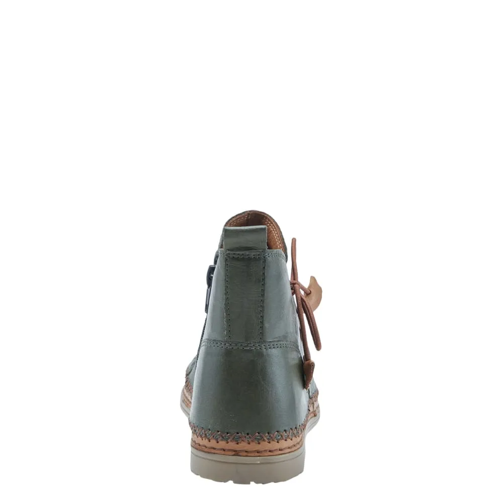 Spring Step Shoes Pomeroy Women's Soft Leather Ankle Boots