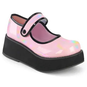 SPRITE-01 DemoniaCult Baby Pink Patent Sexy Women's Heels & Platform Shoes (Alternative Footwear)