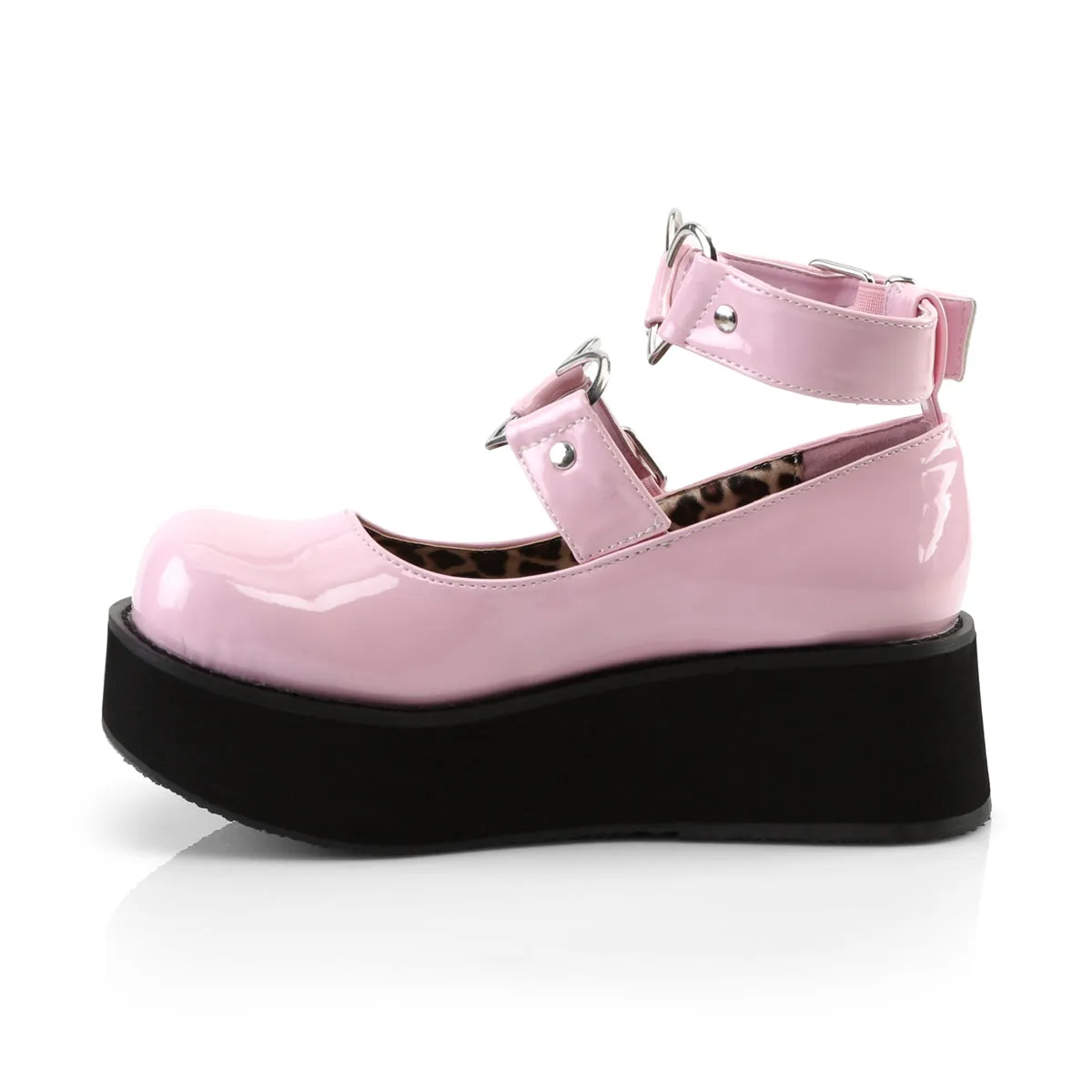 SPRITE-02 DemoniaCult Baby Pink Patent Sexy Women's Heels & Platform Shoes (Alternative Footwear)