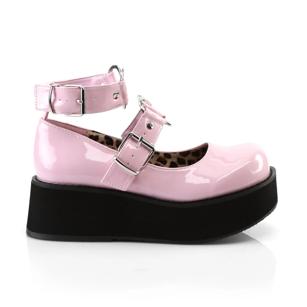 SPRITE-02 DemoniaCult Baby Pink Patent Sexy Women's Heels & Platform Shoes (Alternative Footwear)