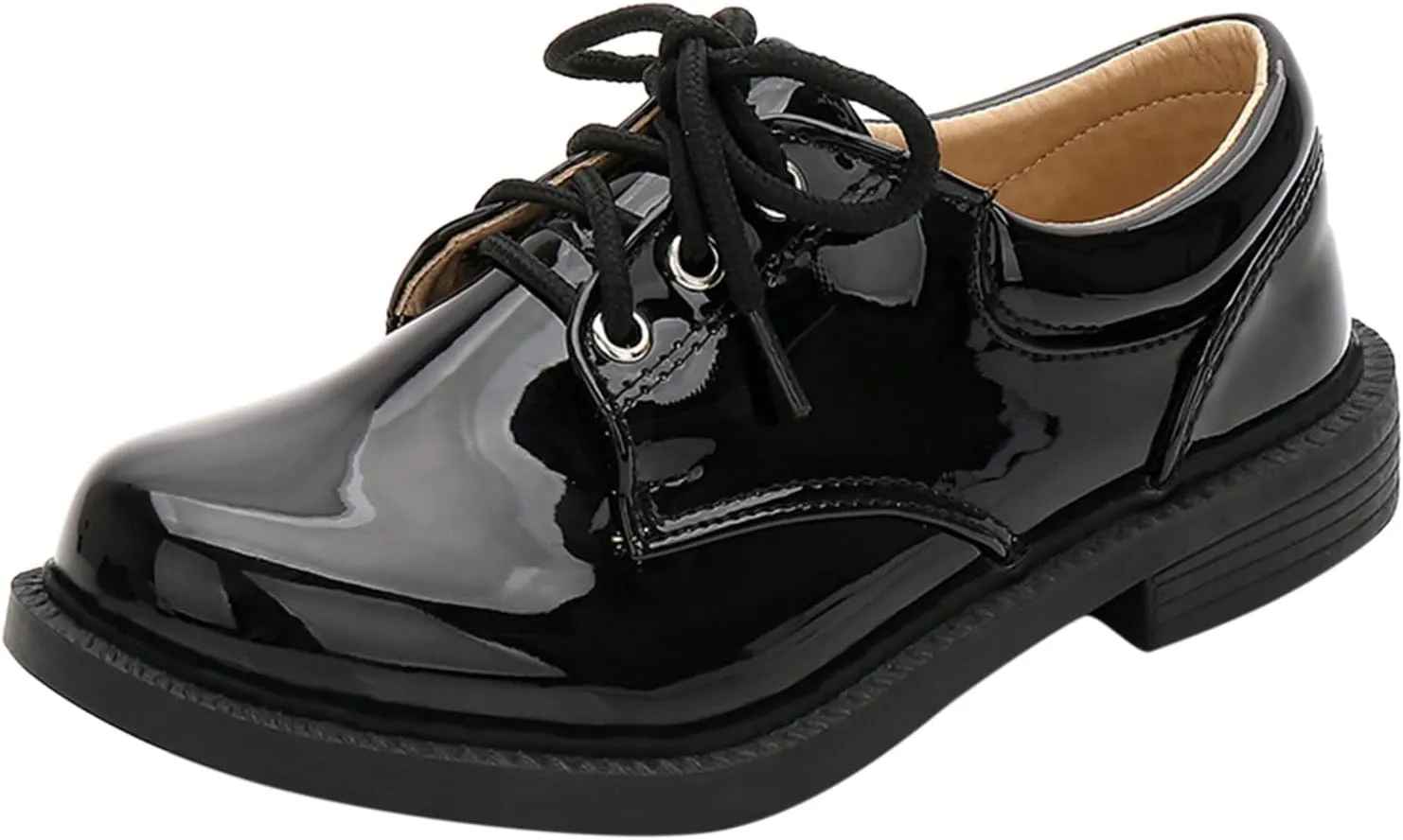 Toddler Baby Sneakers Fashion Autumn and Winter Boys Leather Shoes Boots Thick Student Dress Shoes Boy Solid Tied Shoes