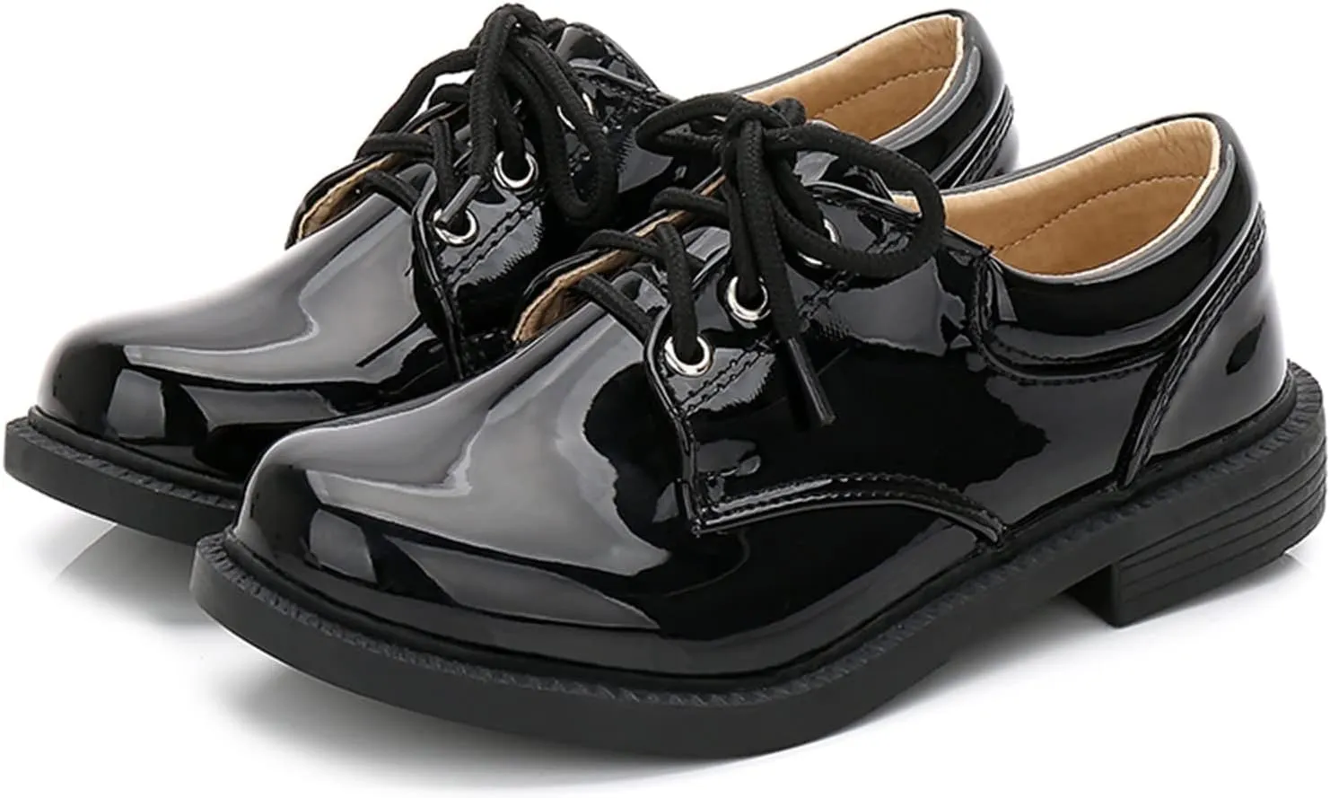 Toddler Baby Sneakers Fashion Autumn and Winter Boys Leather Shoes Boots Thick Student Dress Shoes Boy Solid Tied Shoes