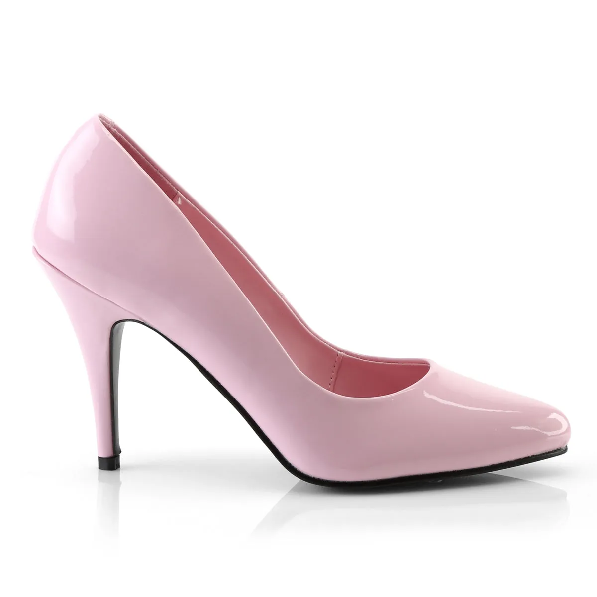 VANITY-420 Pleaser Baby Pink Patent Sexy Single Sole Shoes (Fetish Footwear)