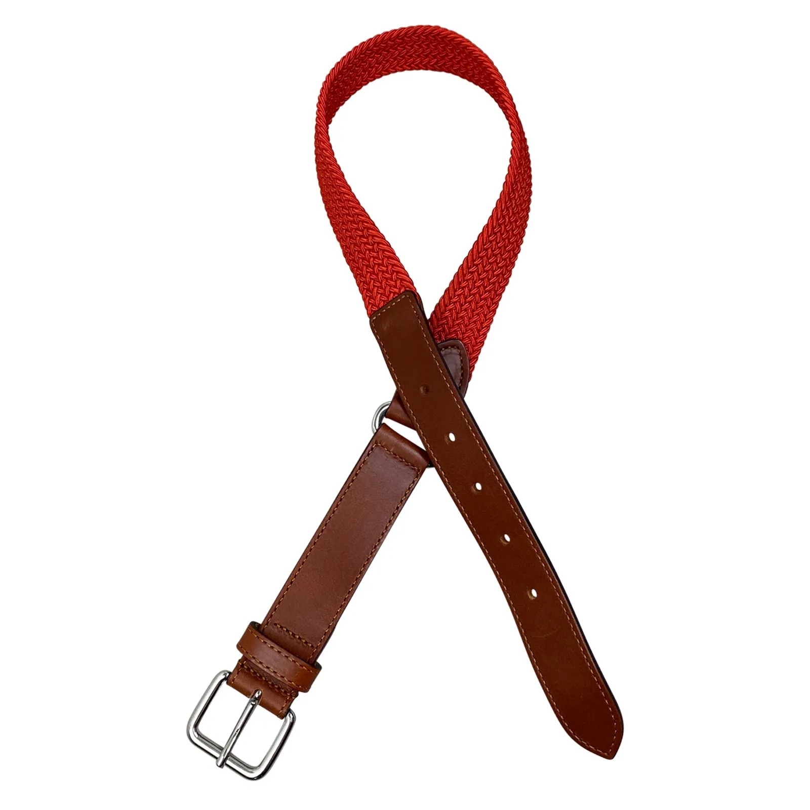 Vestrum 'Colonia' Elastic Belt in Orange/Hazelnut - 70 cm (27") Children's S/M