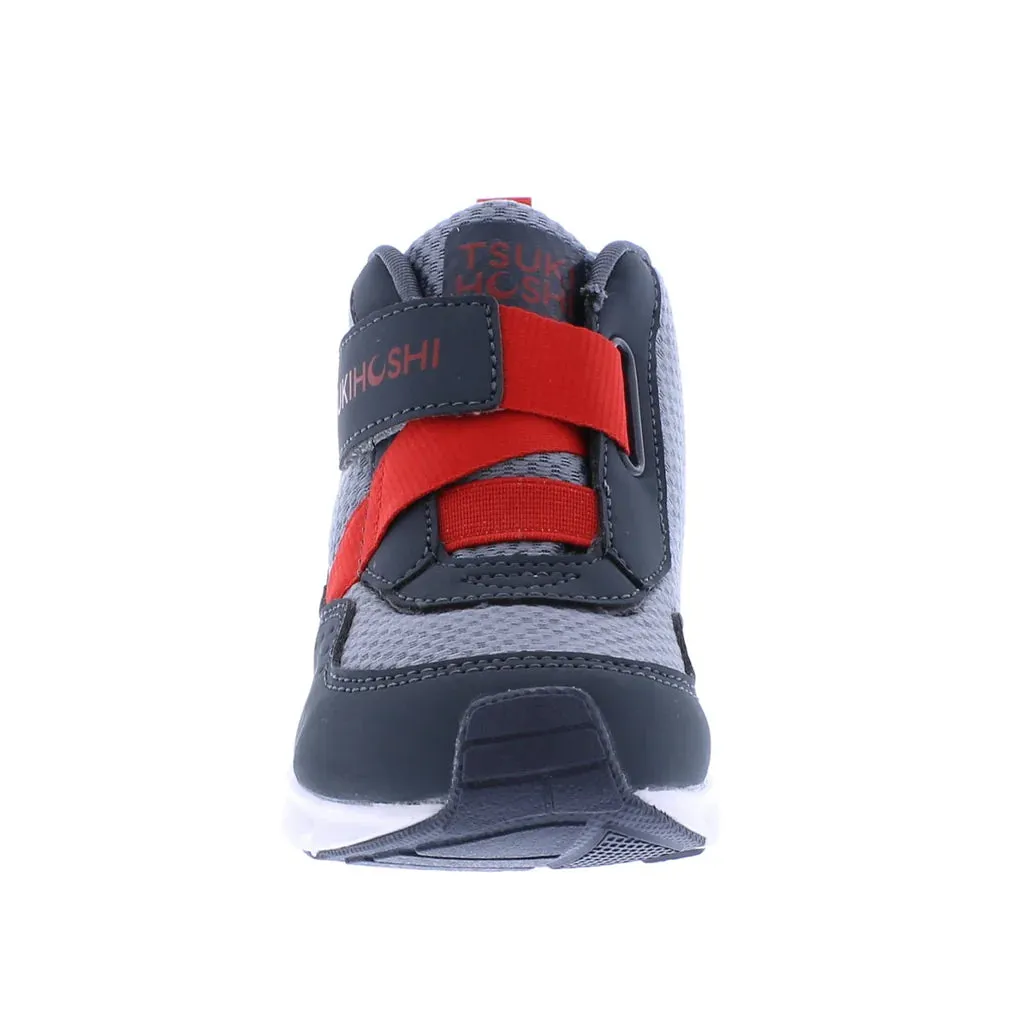 Waterproof Tokyo Boot, Slate Grey/Red, Tsukihoshi