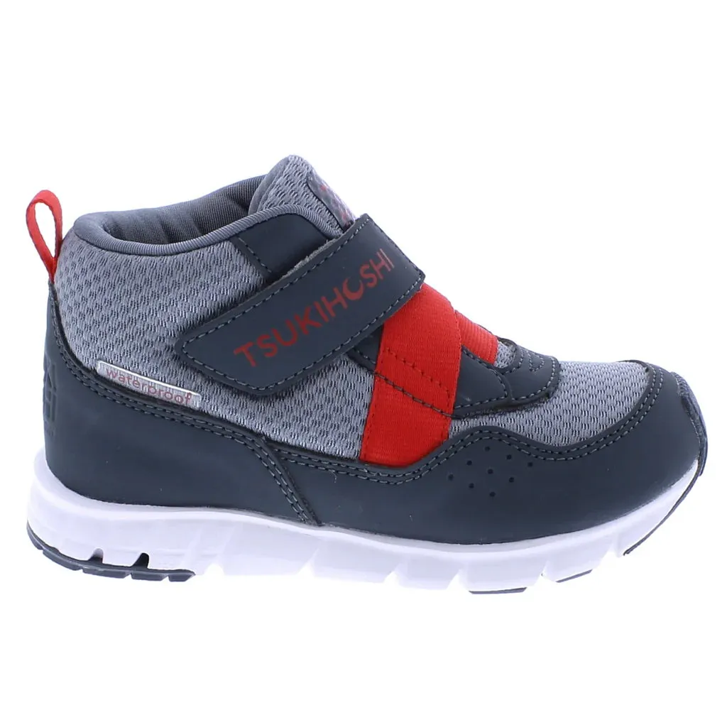 Waterproof Tokyo Boot, Slate Grey/Red, Tsukihoshi