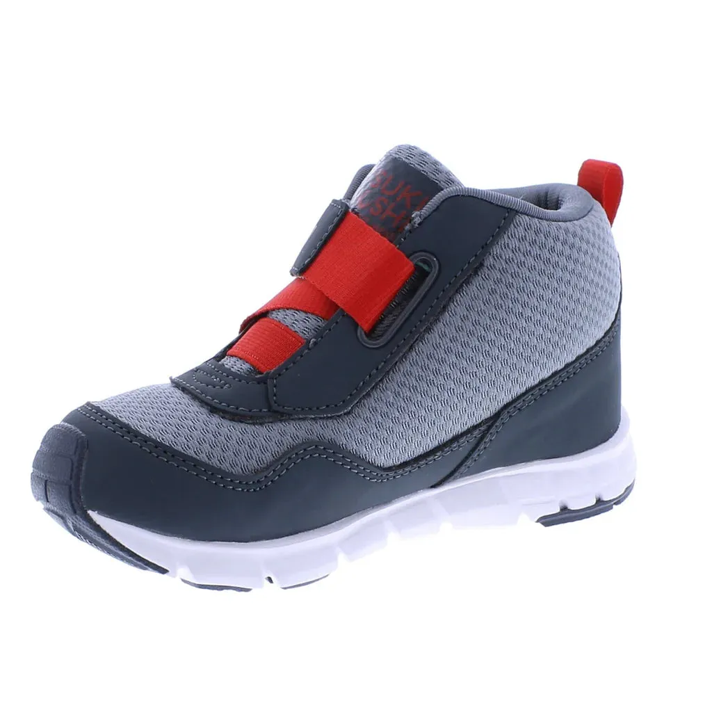 Waterproof Tokyo Boot, Slate Grey/Red, Tsukihoshi