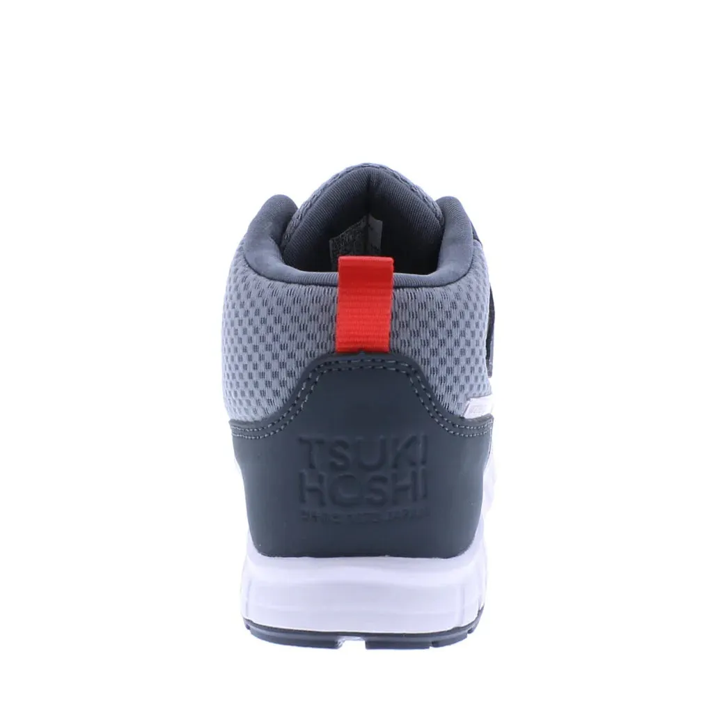 Waterproof Tokyo Boot, Slate Grey/Red, Tsukihoshi