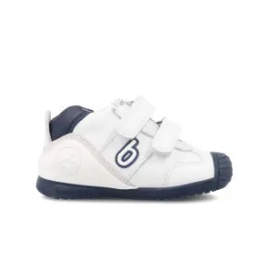 White and navy sneaker prewalker
