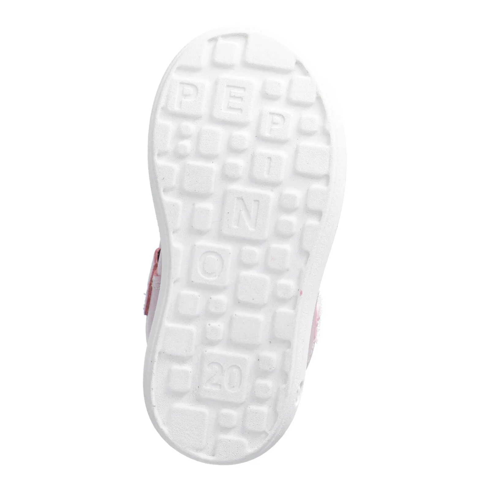 Winona Girl's T-Bar Shoe in Pearl Rose
