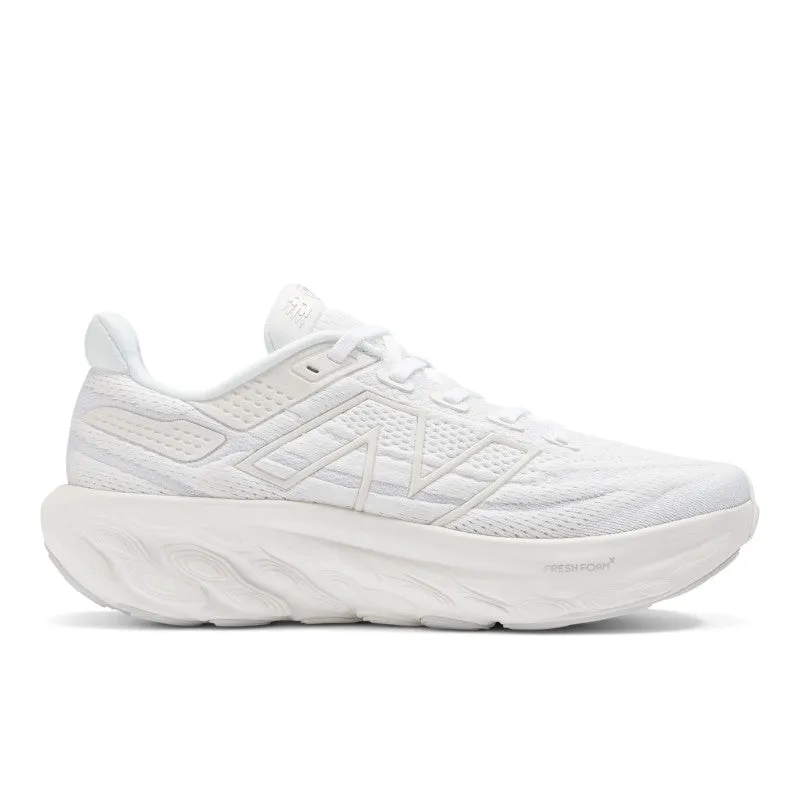Women's 1080 White and Silver Metallic V13
