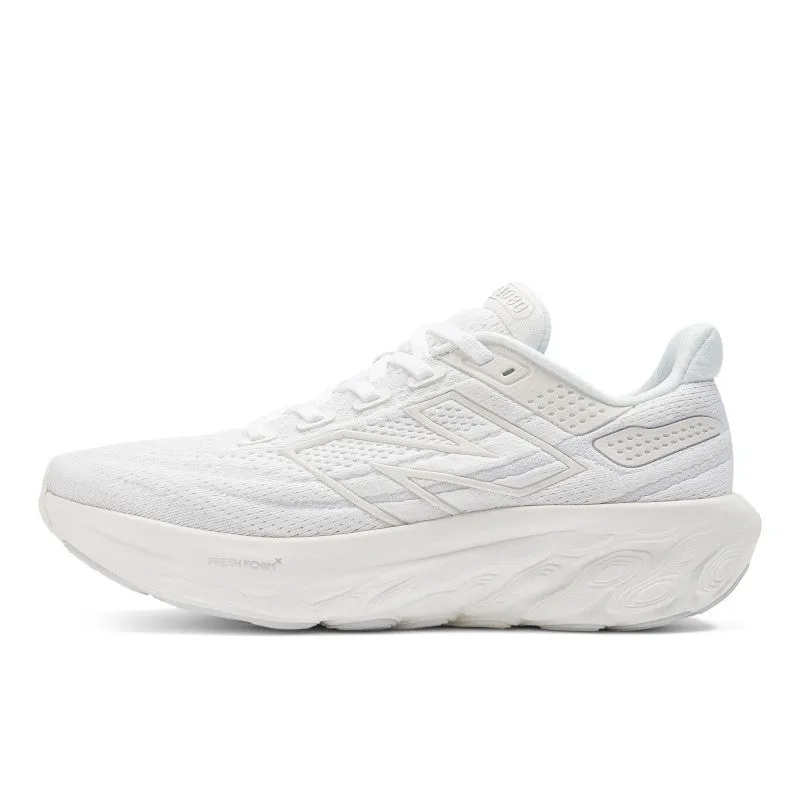Women's 1080 White and Silver Metallic V13