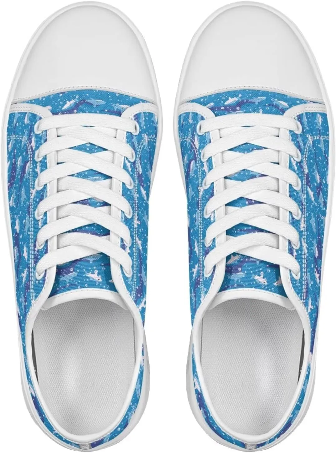 Womens Canvas Sneaker Animals Print Anti Slip Casual Shoes Lace Up Low Top Walking Slip On Footwear