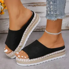 Women's Chunky Sole Slide Sandals 77302356C