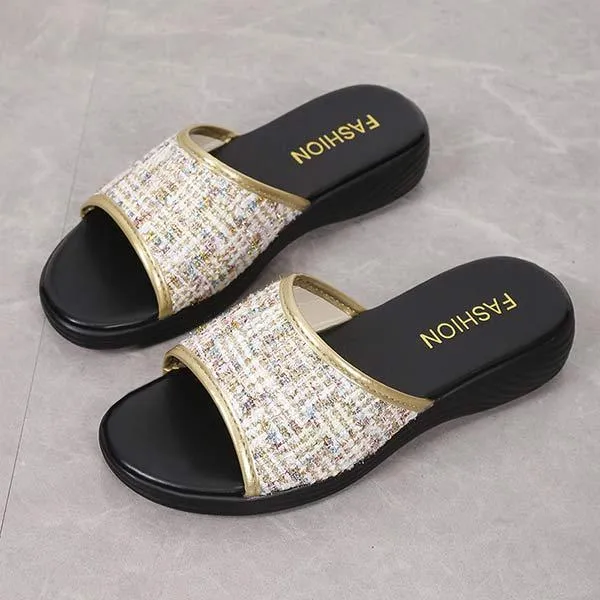 Women's Peep Toe Wedge Heel Sandals 26709653C