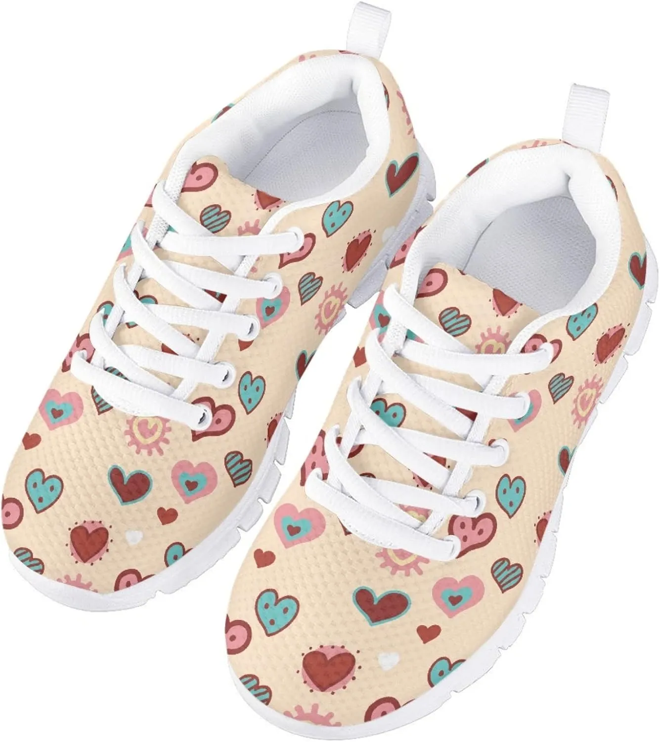 Yzaoxia Girls Tennis Shoes Girls Breathable Sneakers Lightweight Running Shoes Lace Up Sport Walking Athletic Shoes Outdoor Sport Shoes Size 11-5