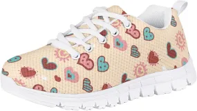 Yzaoxia Girls Tennis Shoes Girls Breathable Sneakers Lightweight Running Shoes Lace Up Sport Walking Athletic Shoes Outdoor Sport Shoes Size 11-5