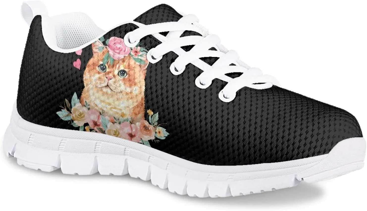 Yzaoxia Girls Tennis Shoes Kid Walking Shoes Outdoor Athletic Running Shoes Light Weight Breathable Supportive Lace-up Shoes Size 11-5