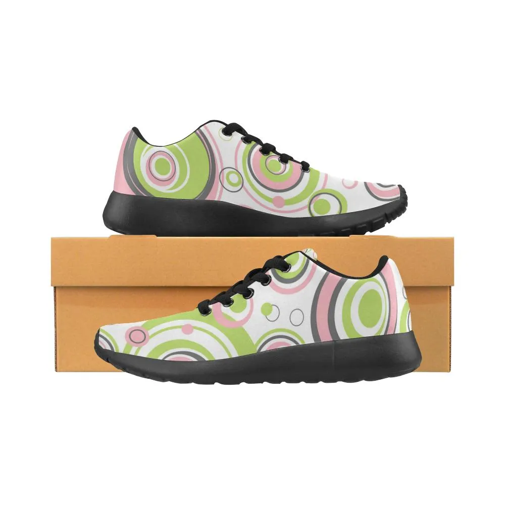 Zenzzle Circles pattern Women's Running shoes Casual Lightweight Athletic Sneakers US size 6-15