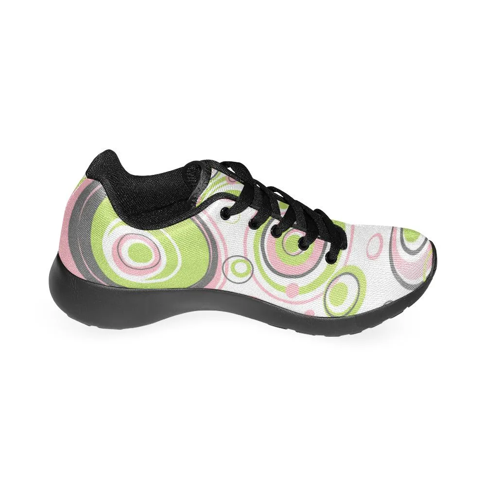 Zenzzle Circles pattern Women's Running shoes Casual Lightweight Athletic Sneakers US size 6-15