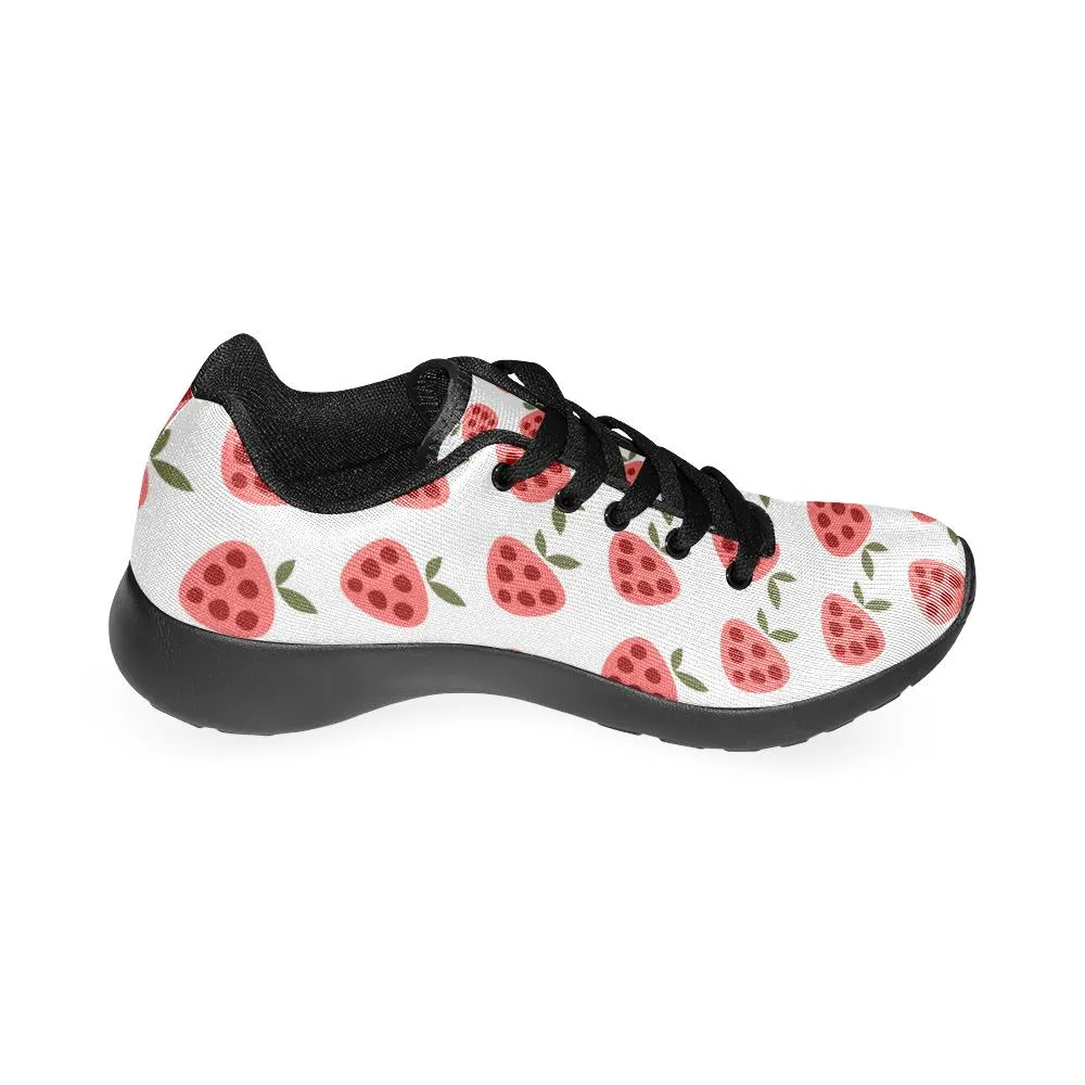 Zenzzle cute Strawberry pattern print on Women's Running shoes Casual Lightweight Athletic Sneakers US size 6-15