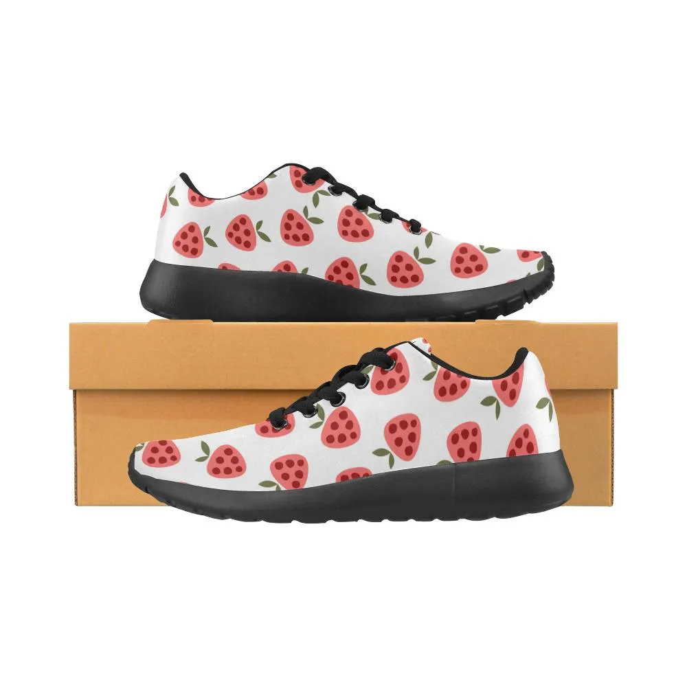 Zenzzle cute Strawberry pattern print on Women's Running shoes Casual Lightweight Athletic Sneakers US size 6-15