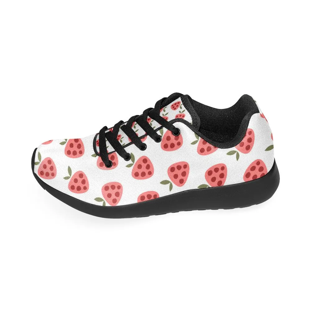 Zenzzle cute Strawberry pattern print on Women's Running shoes Casual Lightweight Athletic Sneakers US size 6-15