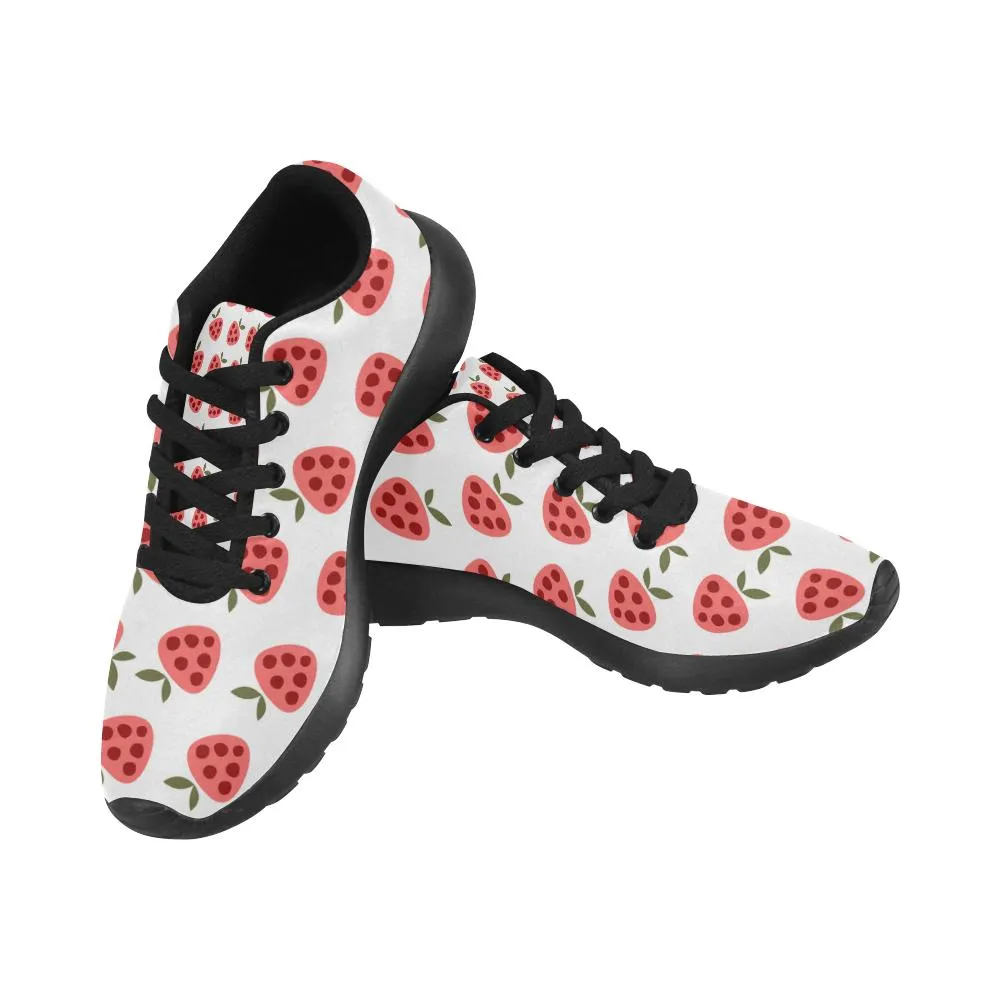 Zenzzle cute Strawberry pattern print on Women's Running shoes Casual Lightweight Athletic Sneakers US size 6-15
