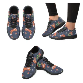 Zenzzle Foxes and wild strawberries pattern print on Women's Running shoes Casual Lightweight Athletic Sneakers US size 6-15