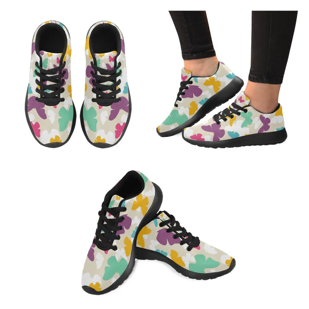 Zenzzle illustration Butterfly pattern Women's Running shoes Casual Lightweight Athletic Sneakers US size 6-15